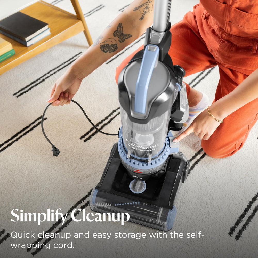 Bissell CleanView Max automatic cord rewind retracts the cord after use