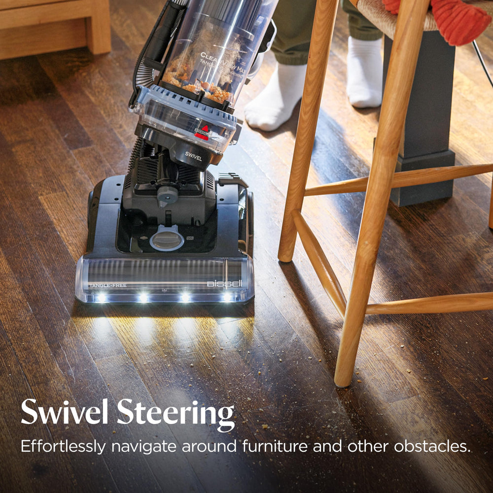 Bissell CleanView Max quick-release extension wand reaches high and low areas