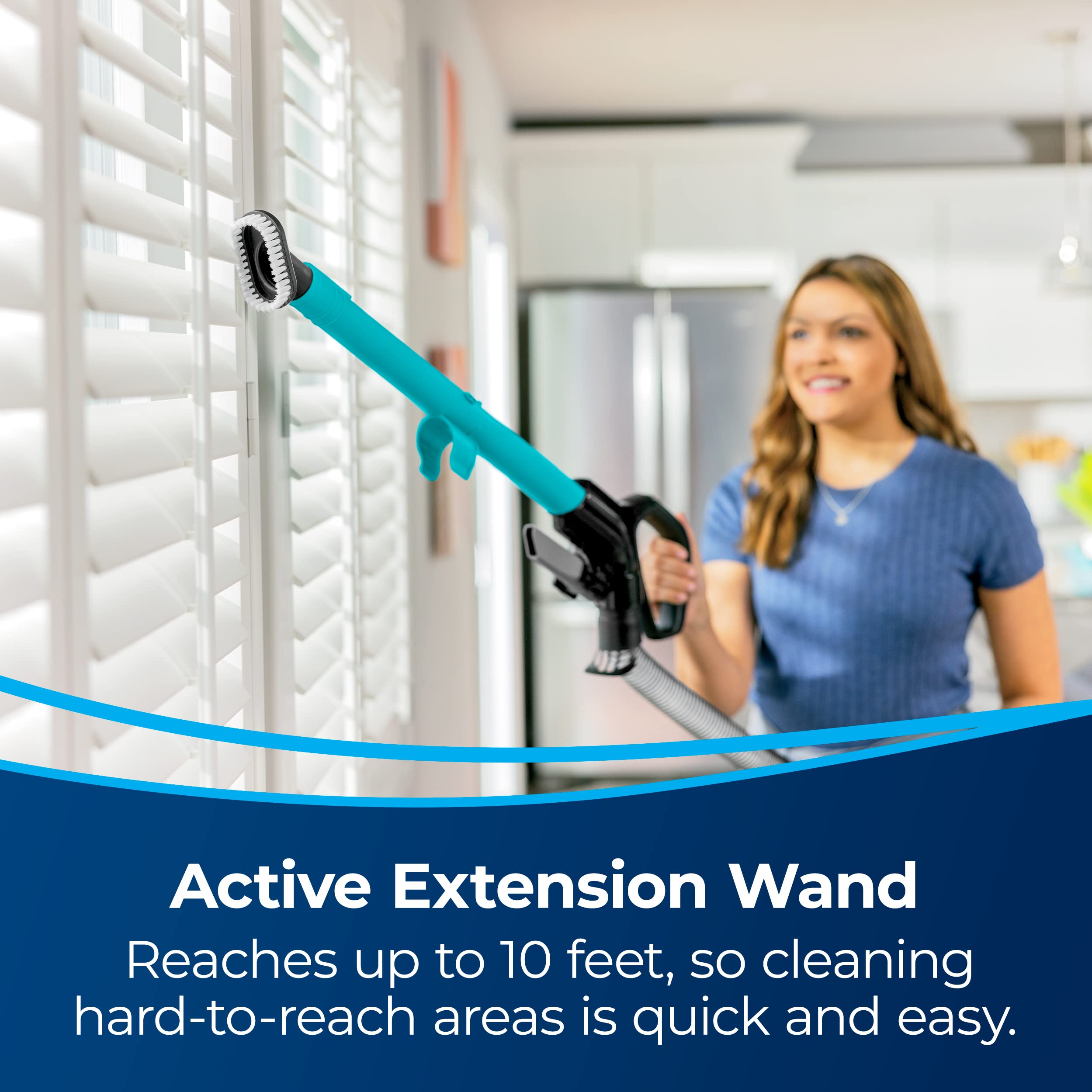 Bissell CleanView OnePass cleans carpet efficiently on first pass.