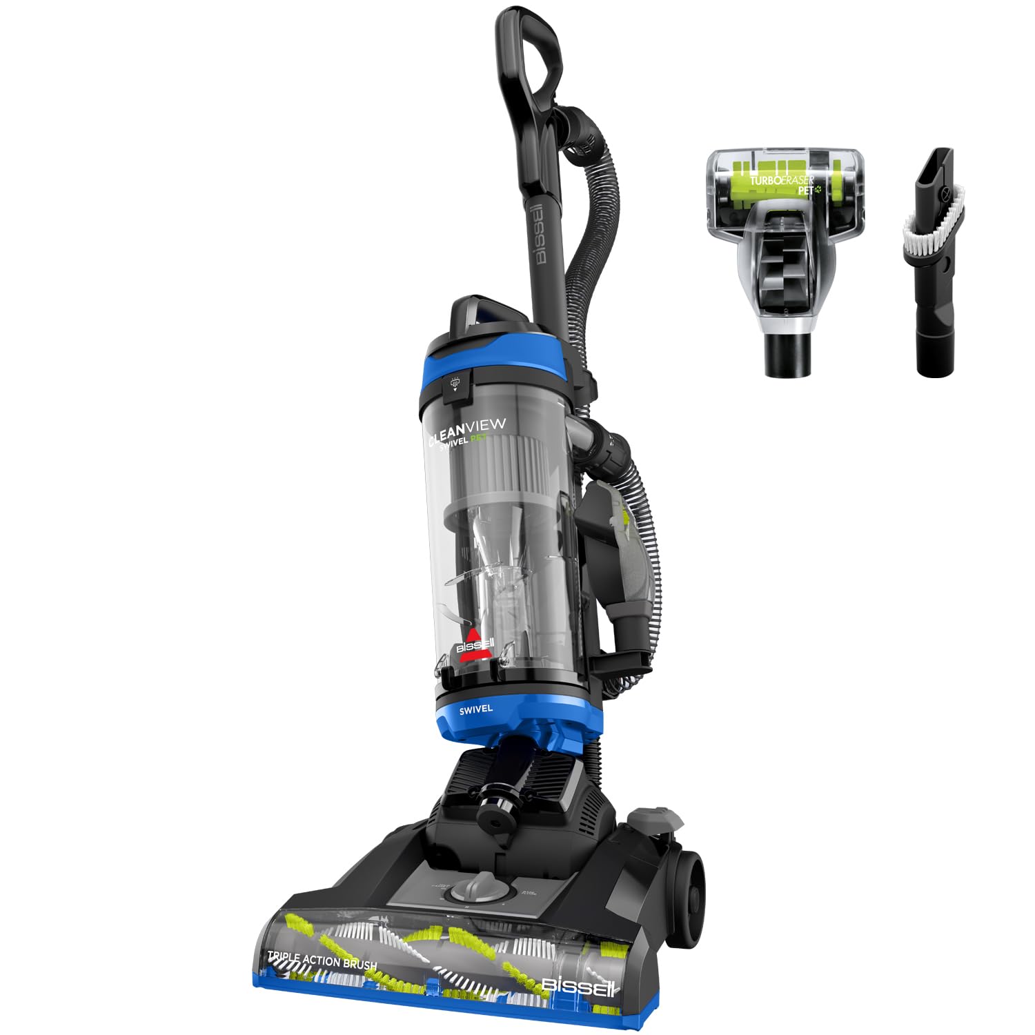Bissell CleanView Swivel Pet Upright demonstrates agile maneuverability around furniture
