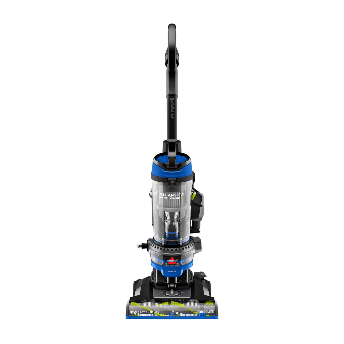 Bissell CleanView Swivel Rewind Vacuum front view for versatile cleaning around furniture.