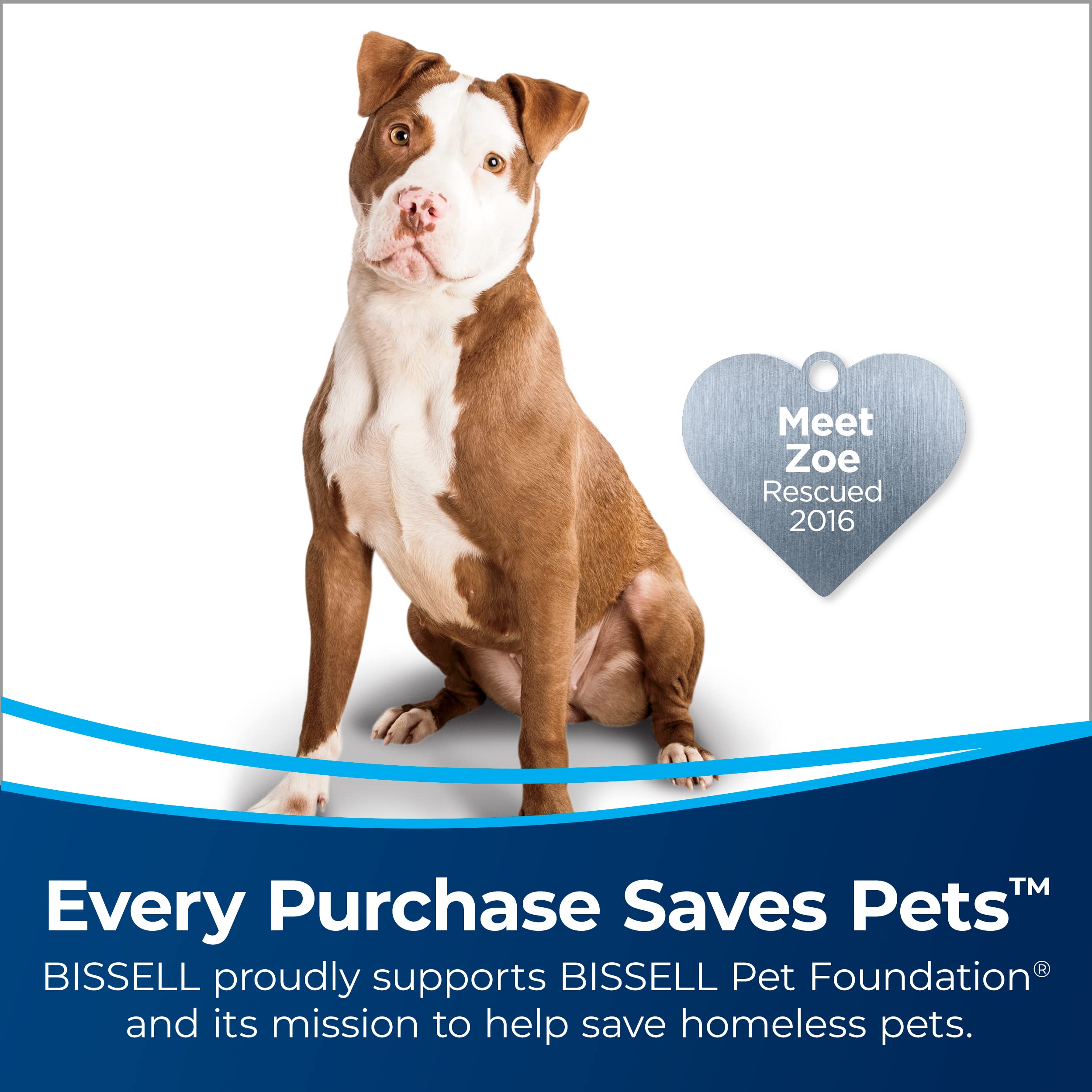 Bissell CleanView Swivel triple action brush roll lifts embedded pet hair.
