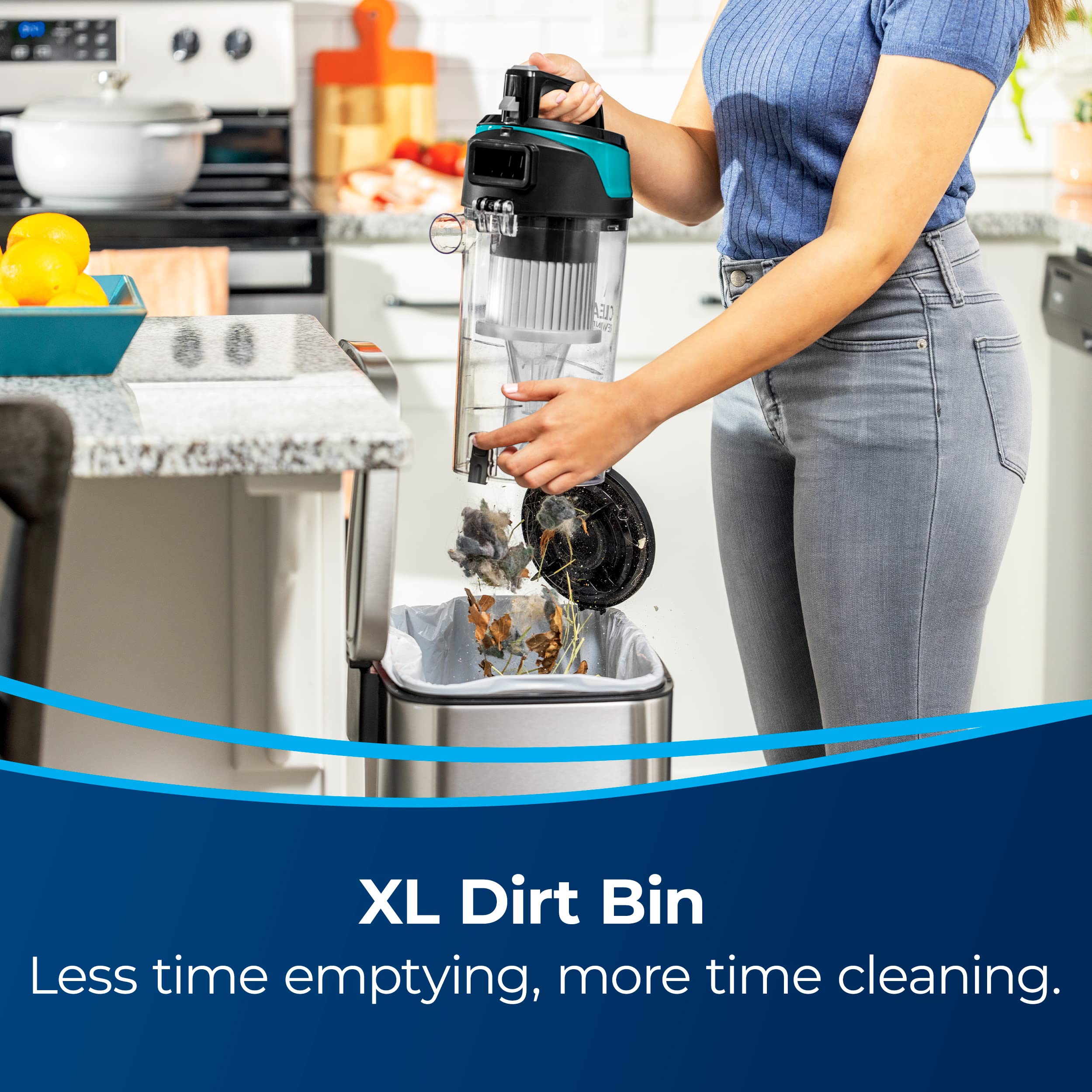 Bissell CleanView Washable filters sustain strong suction.