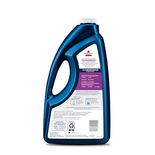 Bissell CrossWave action shows formula compatibility for integrated cleaning.