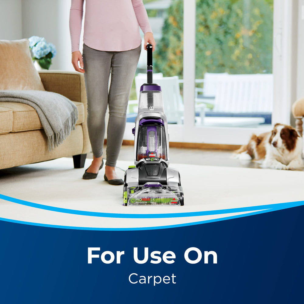 Bissell Deep Clean antibacterial formula in a pet-friendly home setting
