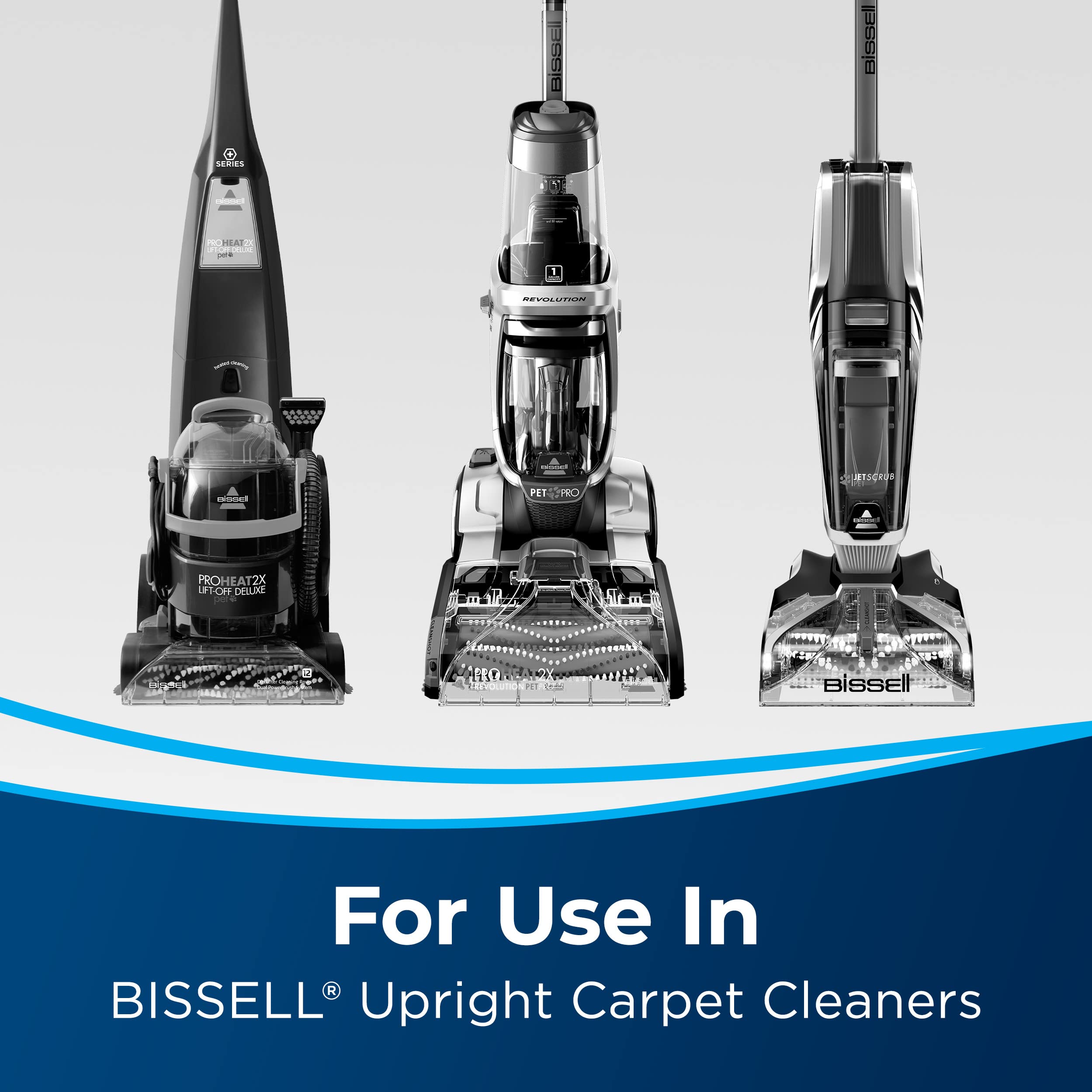 Bissell Deep Clean antibacterial stain removal action on fibers after pet messes