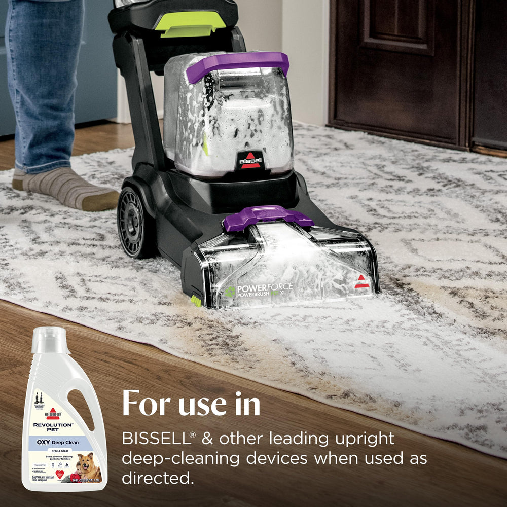 BISSELL Free & Clear OXY fragrance-free label emphasizing gentle cleaning