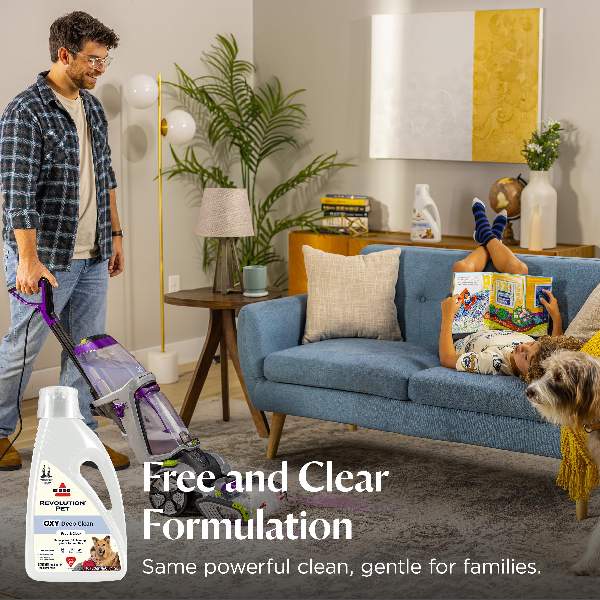 BISSELL Free & Clear OXY hero bottle 60oz size on display