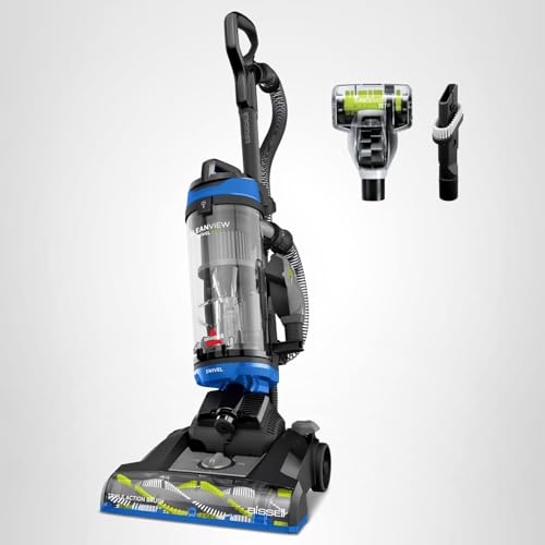 Bissell CleanView Swivel in a living room scene demonstrates effective cleaning