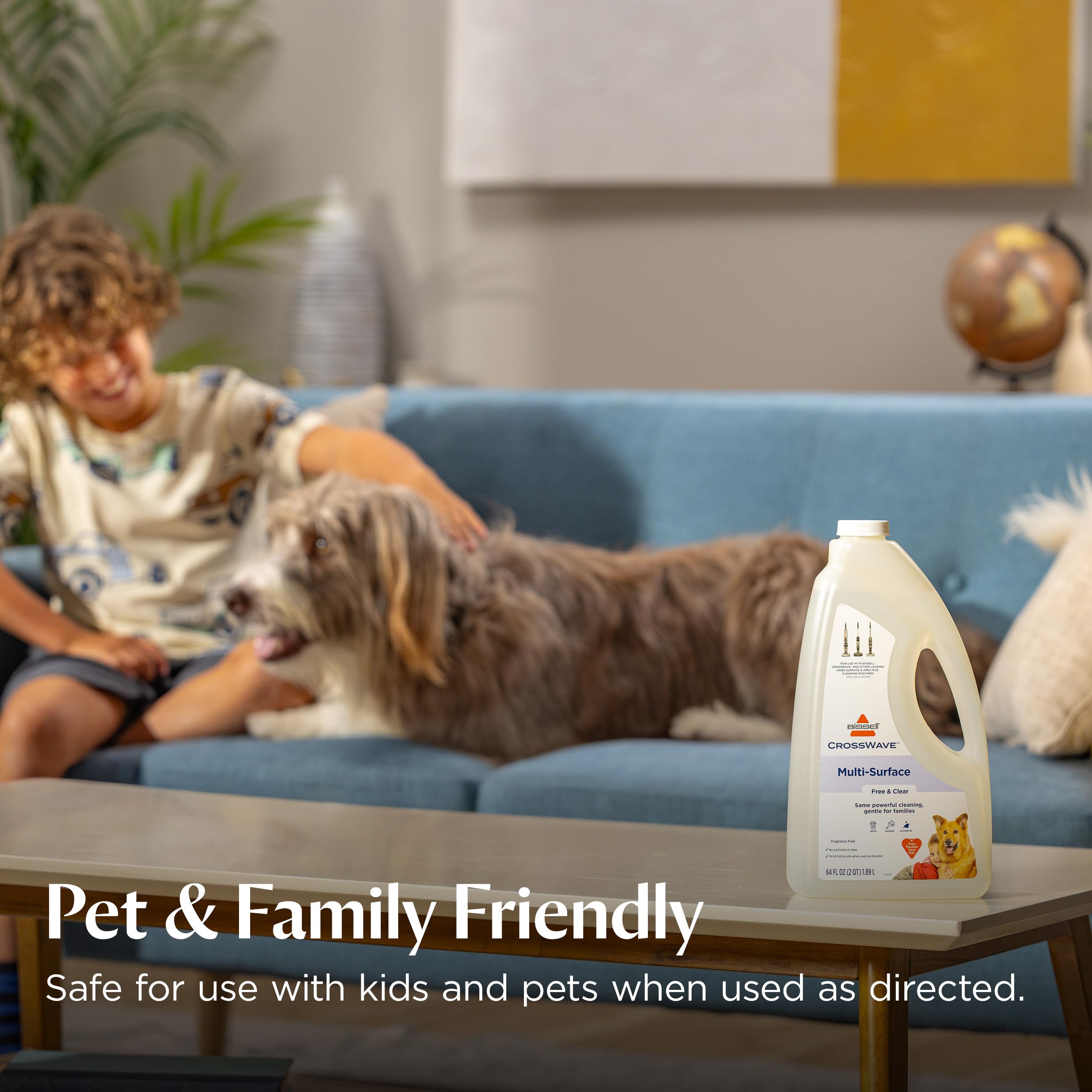 Bissell machine-friendly formula cleans with BISSELL machines for easy cleaning.