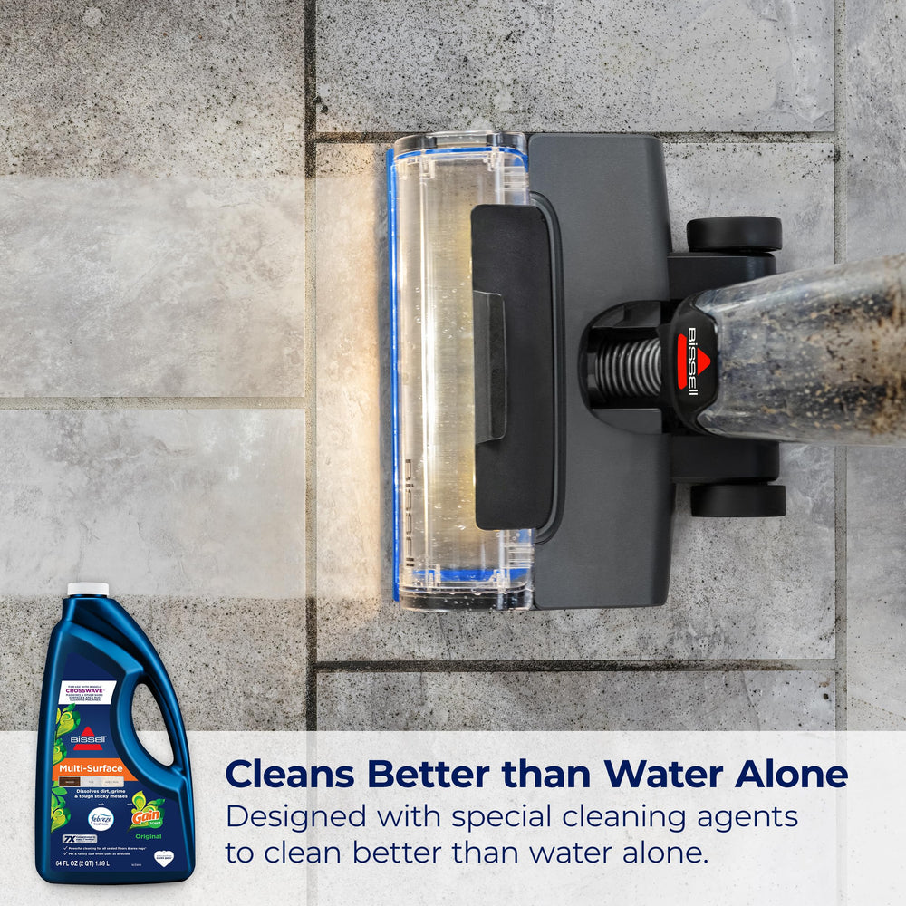 Bissell formula cleans sealed hard floors safely and effectively