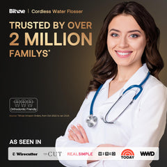 Bitvae Water Dental Flosser six tips set supports personalized family care.