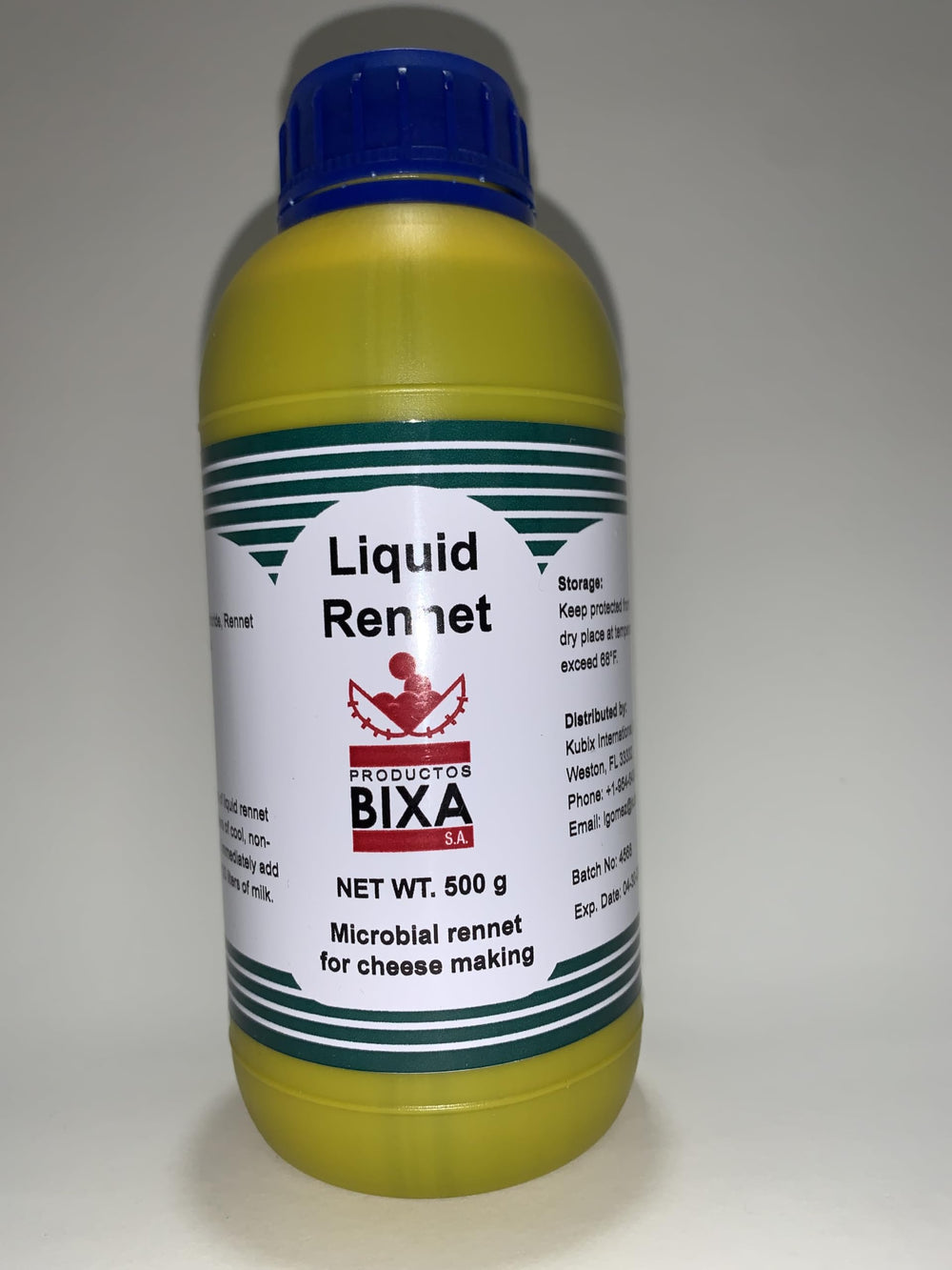 Bixa dosing bottle with measurement marks for accurate use