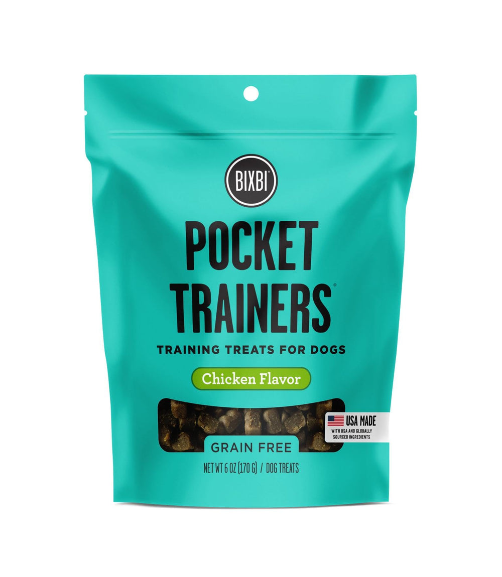 BIXBI friandises d'entraînement au poulet, friandises moelleuses et faible teneur calorique pour l'entraînement.