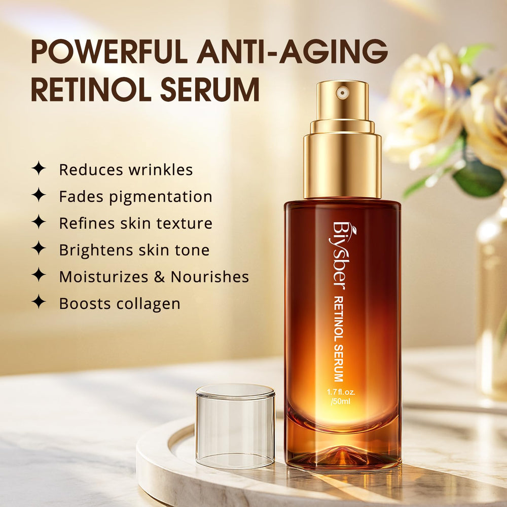BIYSBER routine for day and night use in a skincare setup.