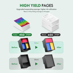 BKBKC two-pack ink cartridges for convenient replacements.