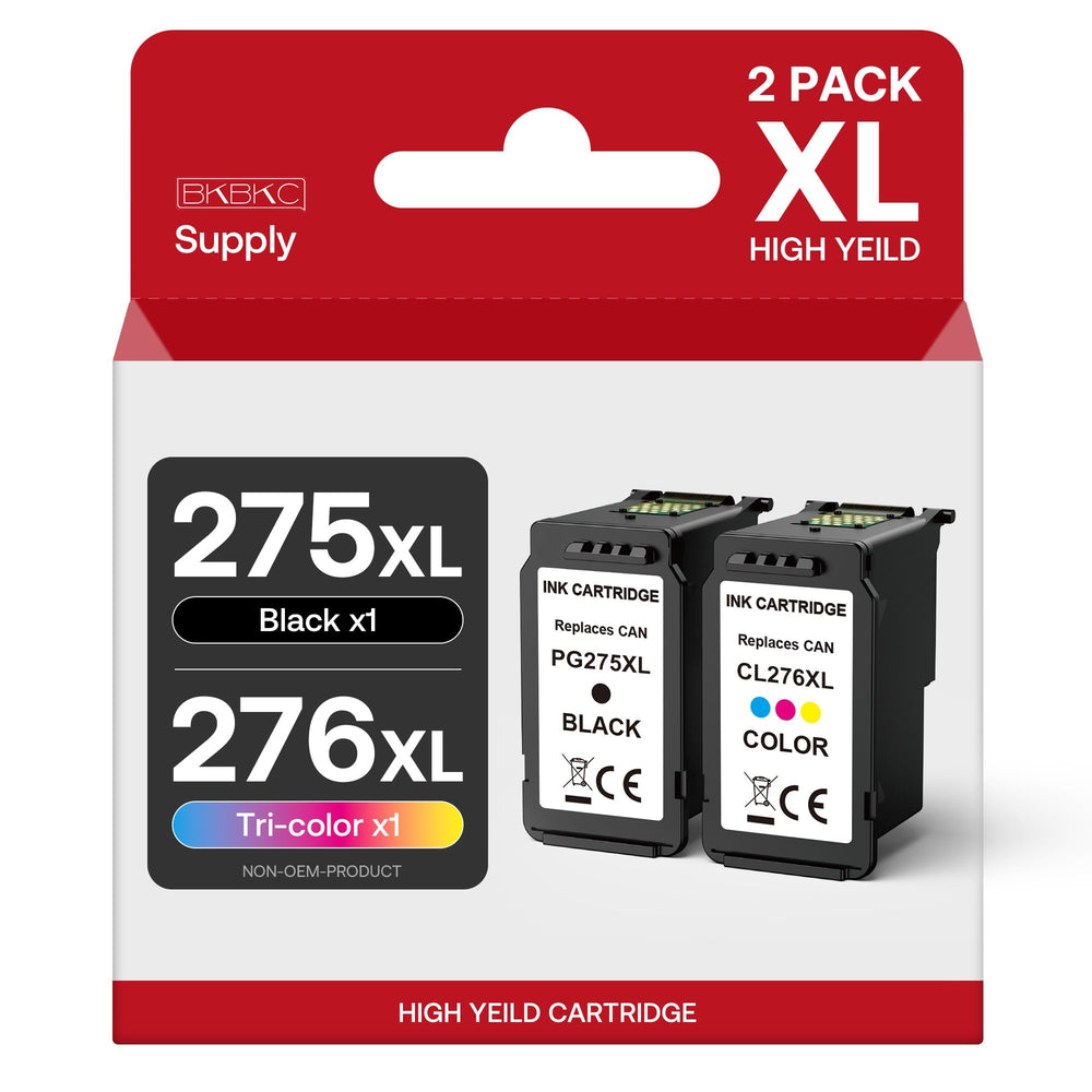 BKBKC PG-275XL black cartridge close-up for crisp text.