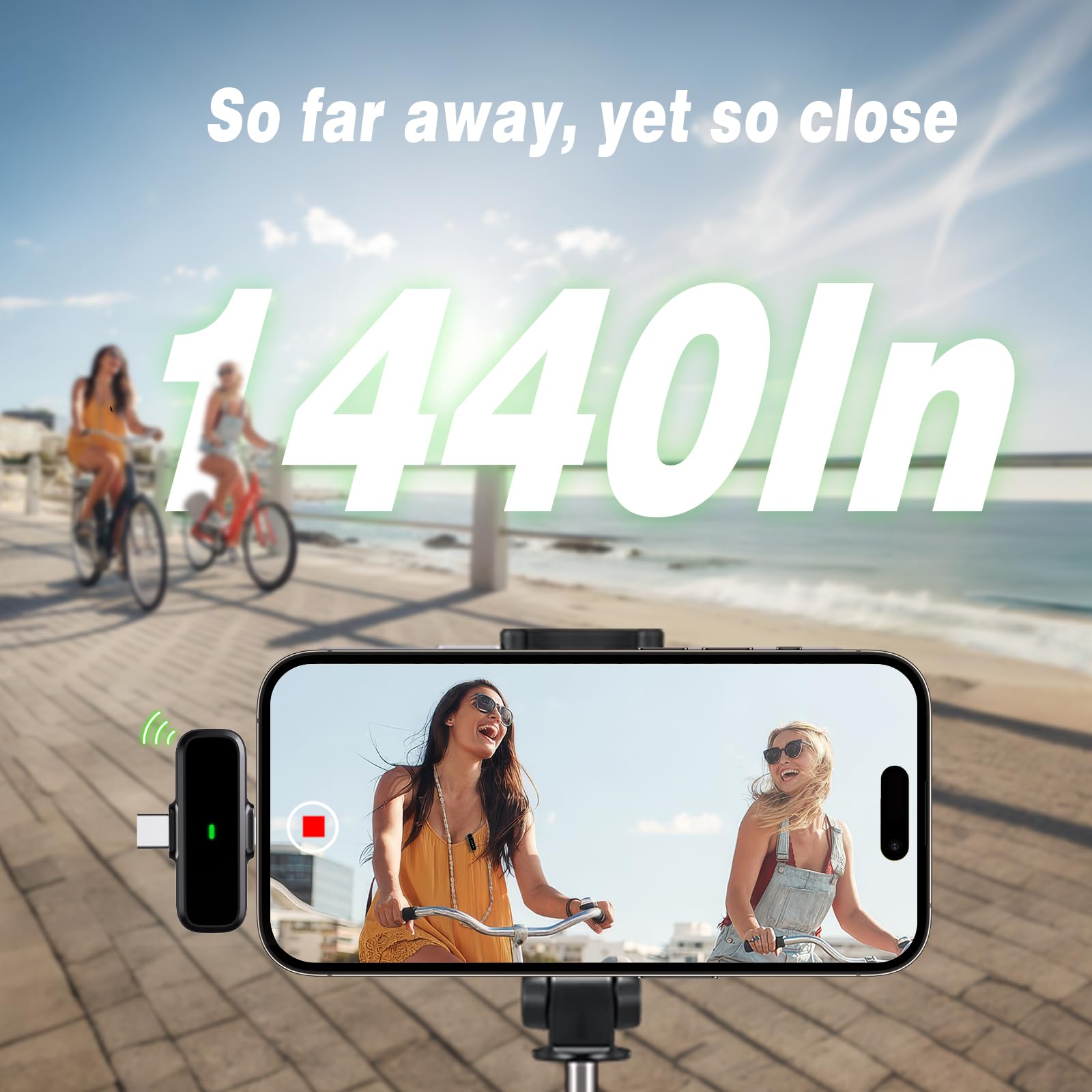 BKIY dual-pack mics enable two-person recording for interviews or streams.