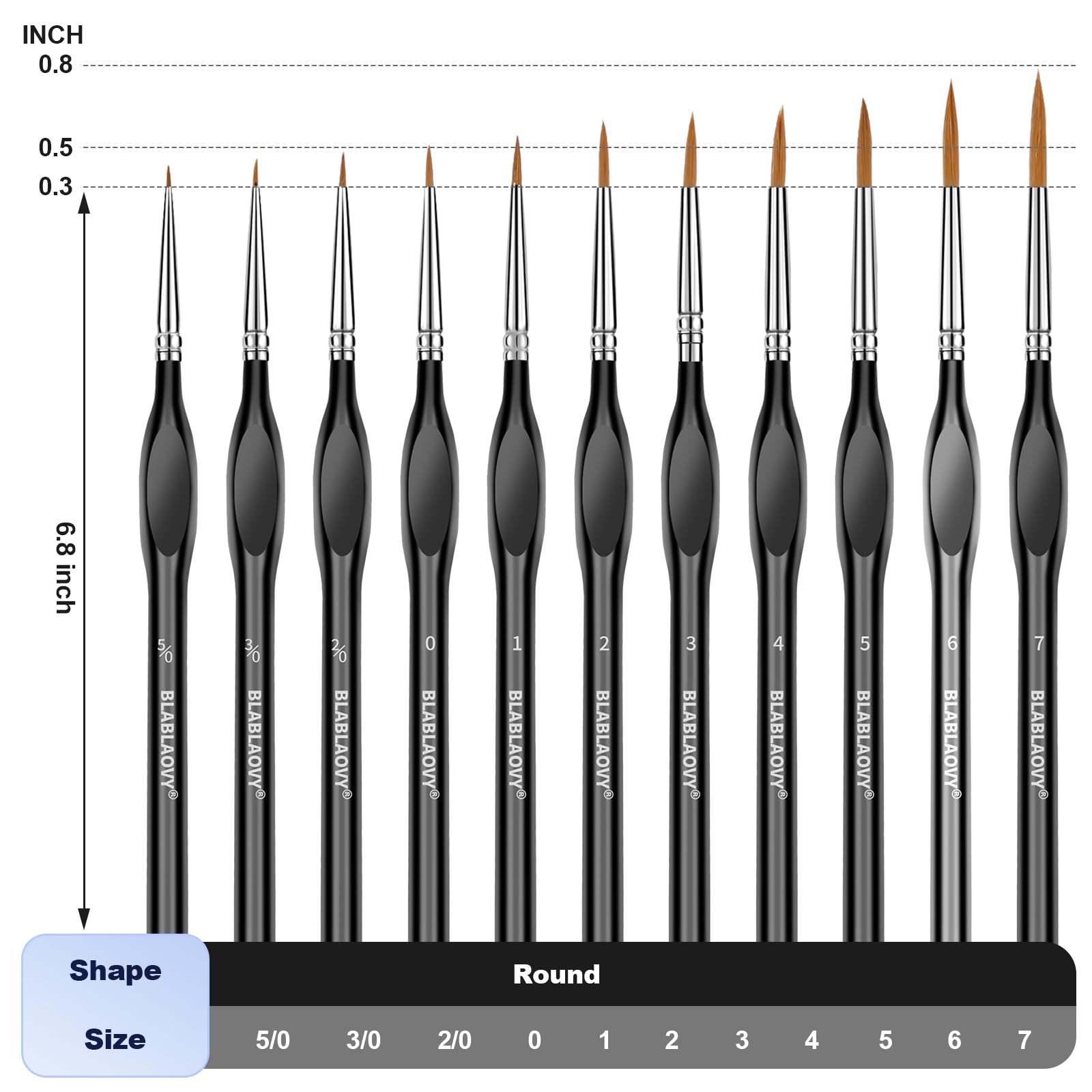Blablaovy protective tubes keep brushes organized between uses.