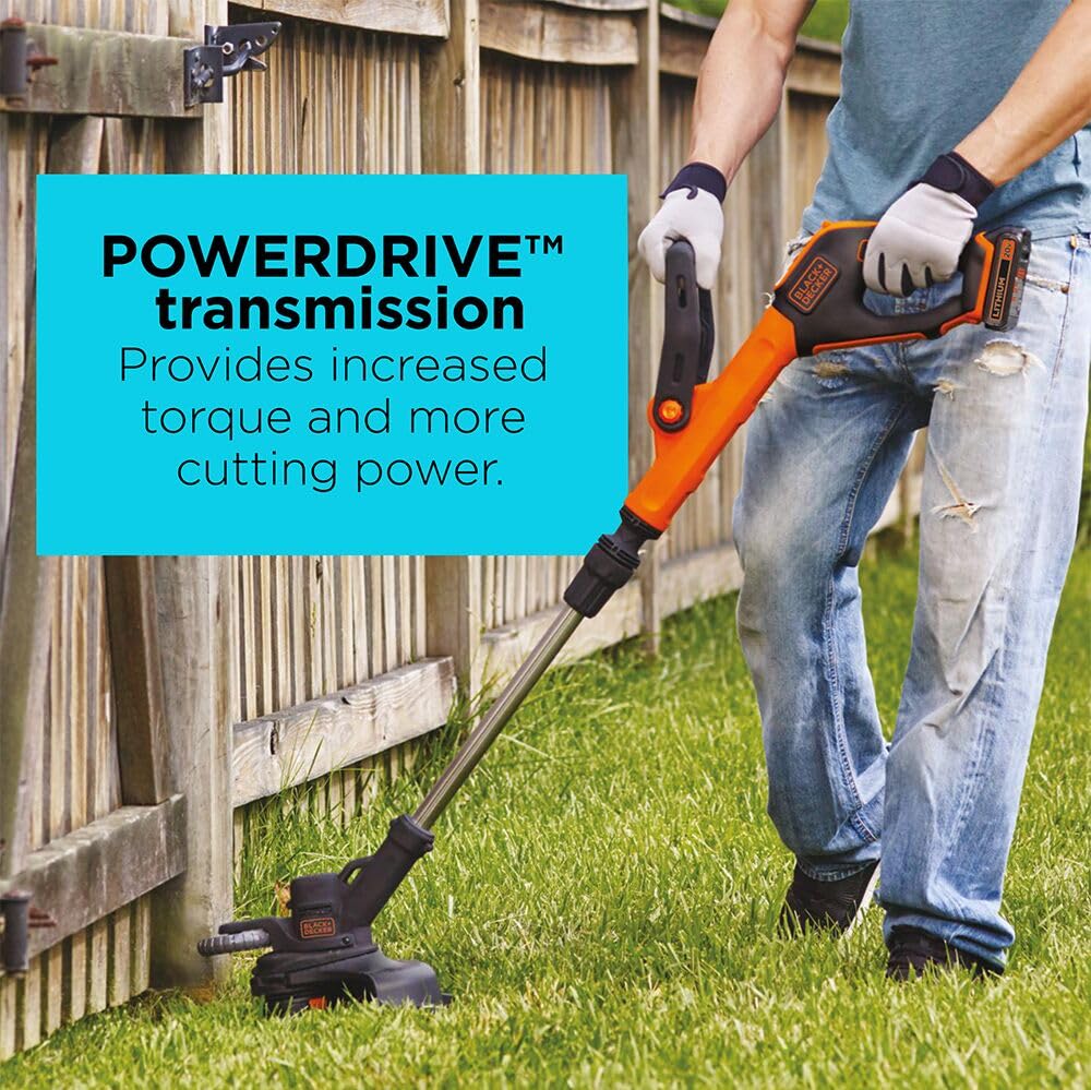 BLACK+DECKER LST522 PowerDrive transmission increases cutting torque