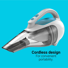 BLACK+DECKER Dustbuster lithium-ion suction provides consistent power for quick pickups.