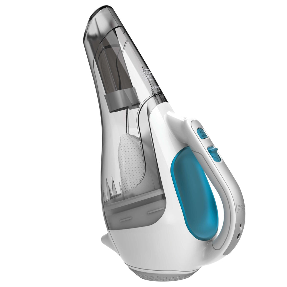 BLACK+DECKER Dustbuster wall-mount charging base saves space and keeps it ready.