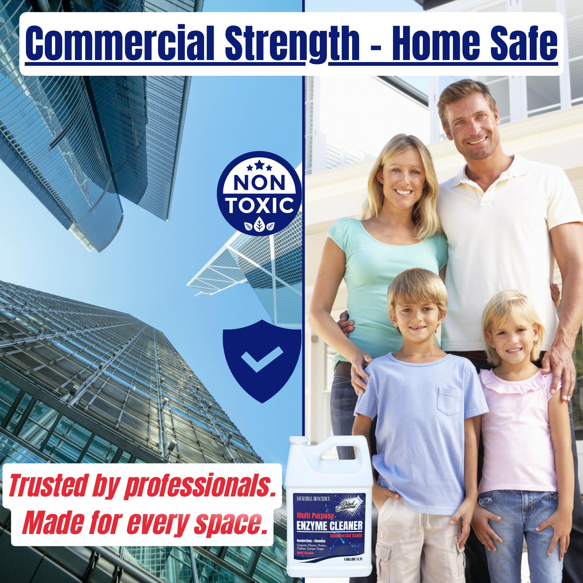 Black Diamond Stoneworks drain-odor action captures odor elimination near drains and trash areas.