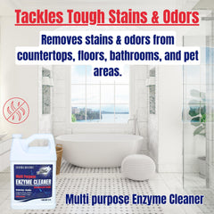 Black Diamond Stoneworks spray action shows broad coverage for fast cleanup after messes.