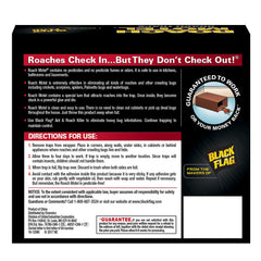 Black Flag Roach Motel Traps glue close-up shows strong, mess-free trapping.