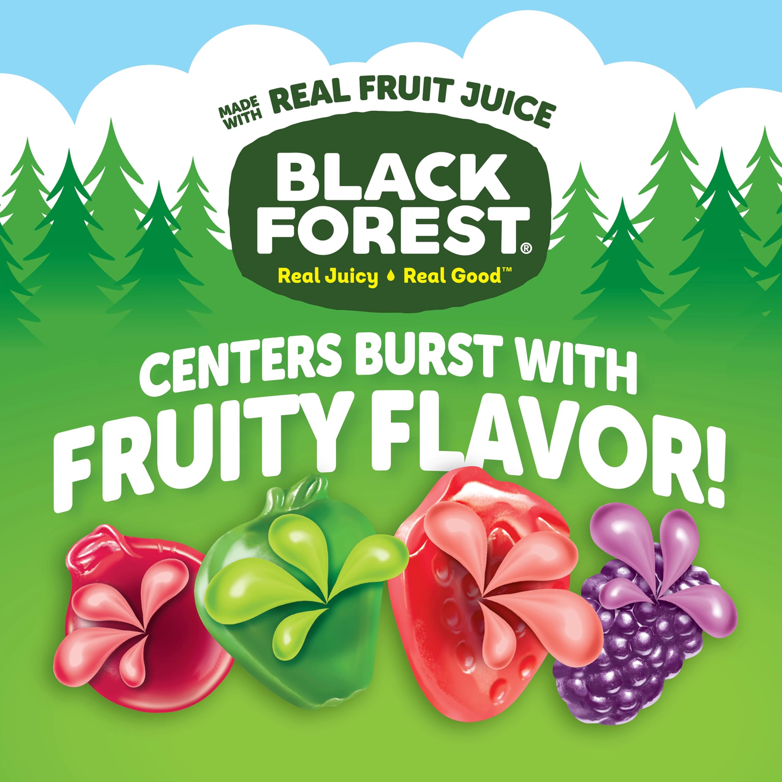Black Forest Juicy Burst Cherry flavor pouch with bold aroma