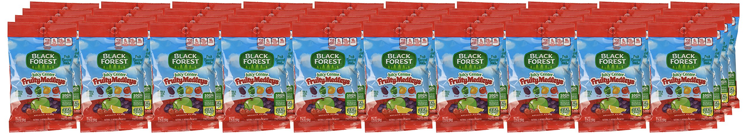 Juicy Burst ingredients highlight real fruit juice in each bite.