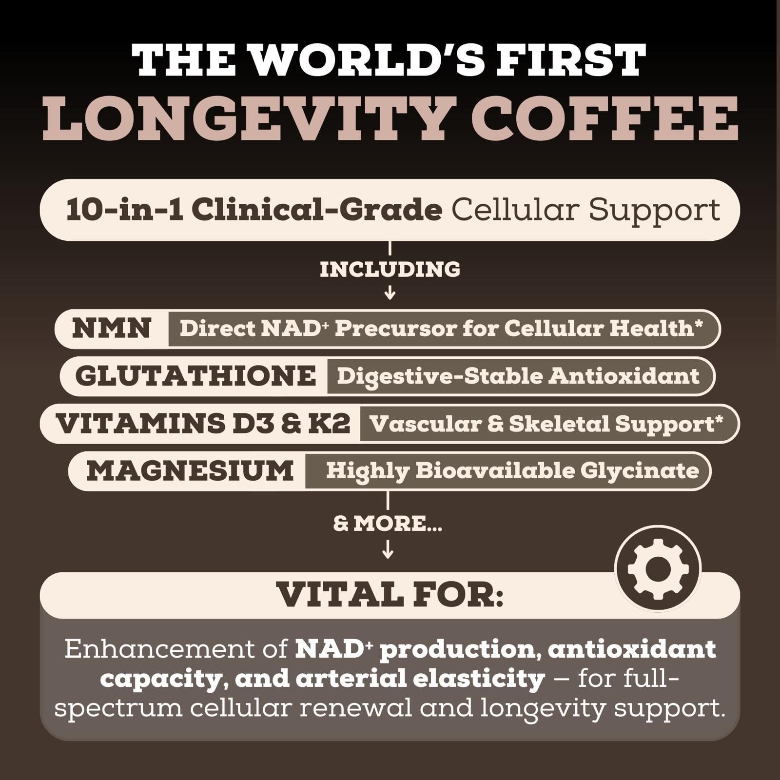 Black Forest Longevity Mix serving scoop ready for quick vitality boost