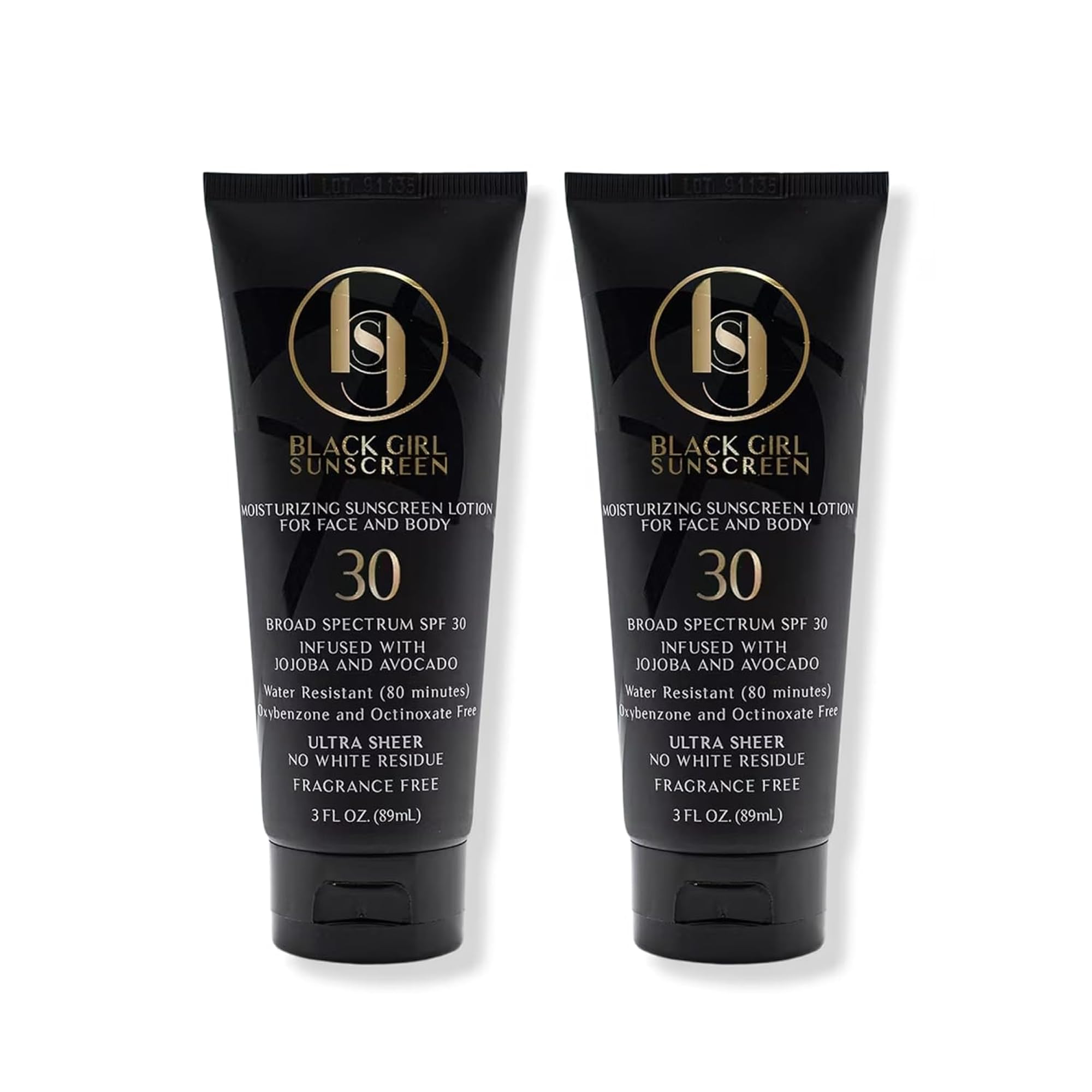 Black Girl Sunscreen SPF 30 application on skin for smooth, protective coverage.