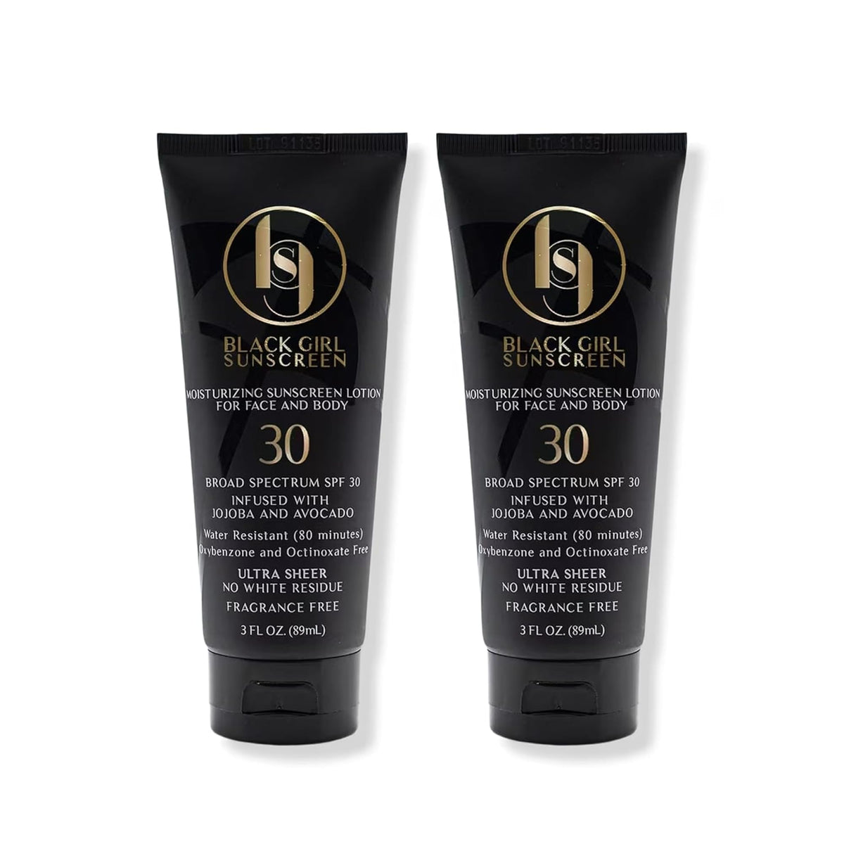 Black Girl Sunscreen SPF 30 application on skin for smooth, protective coverage.