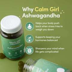 Black Girl Vitamins Calm Girl cherry-flavored gummy ready to take.