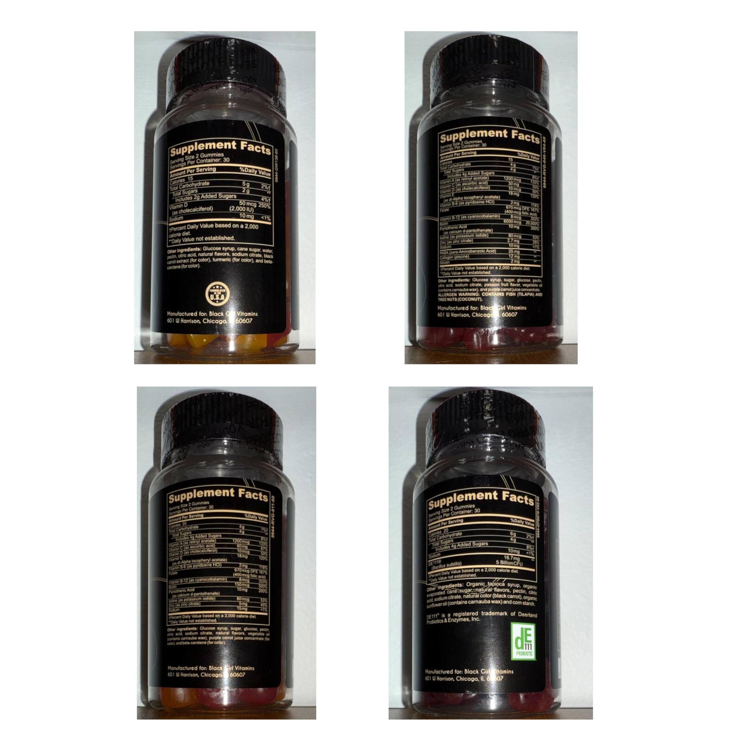 Black Girl Vitamins 30-day bundle shown for energy, balance, and wellness.