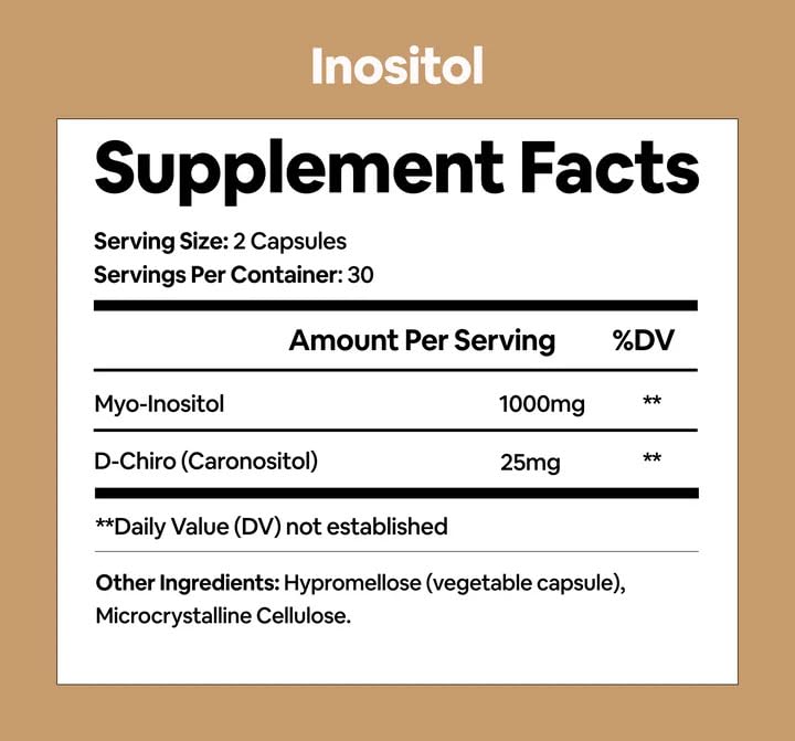 Black Girl Vitamins Inositol capsules close-up highlighting hormone rhythm support.