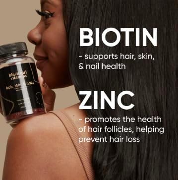 Black Girl Vitamins Made in USA badge on bottle.
