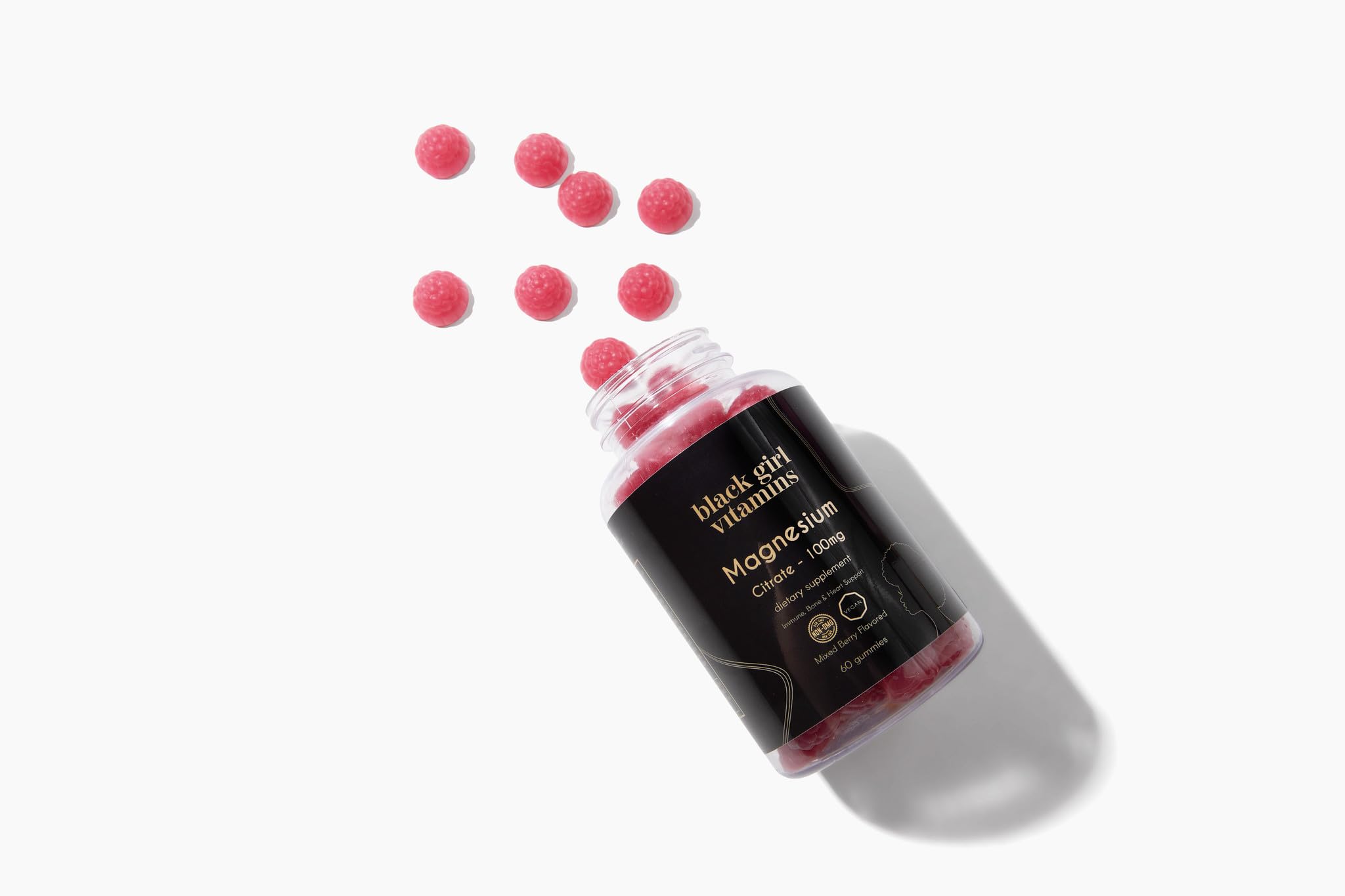 Black Girl Vitamins magnesium gummies in a daily wellness routine setting.