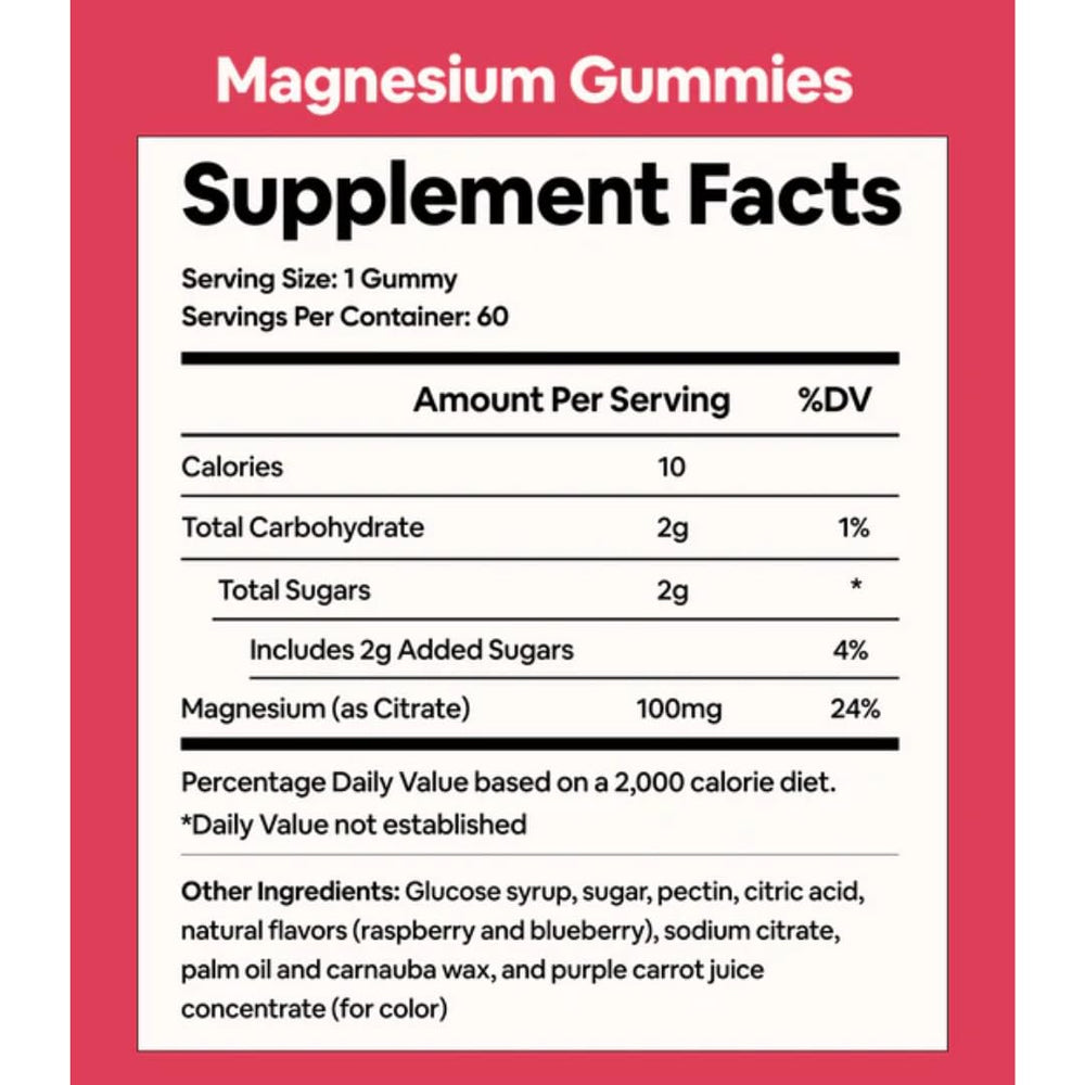 Black Girl Vitamins magnesium gummies packaging front highlighting vegan and gluten-free formula.