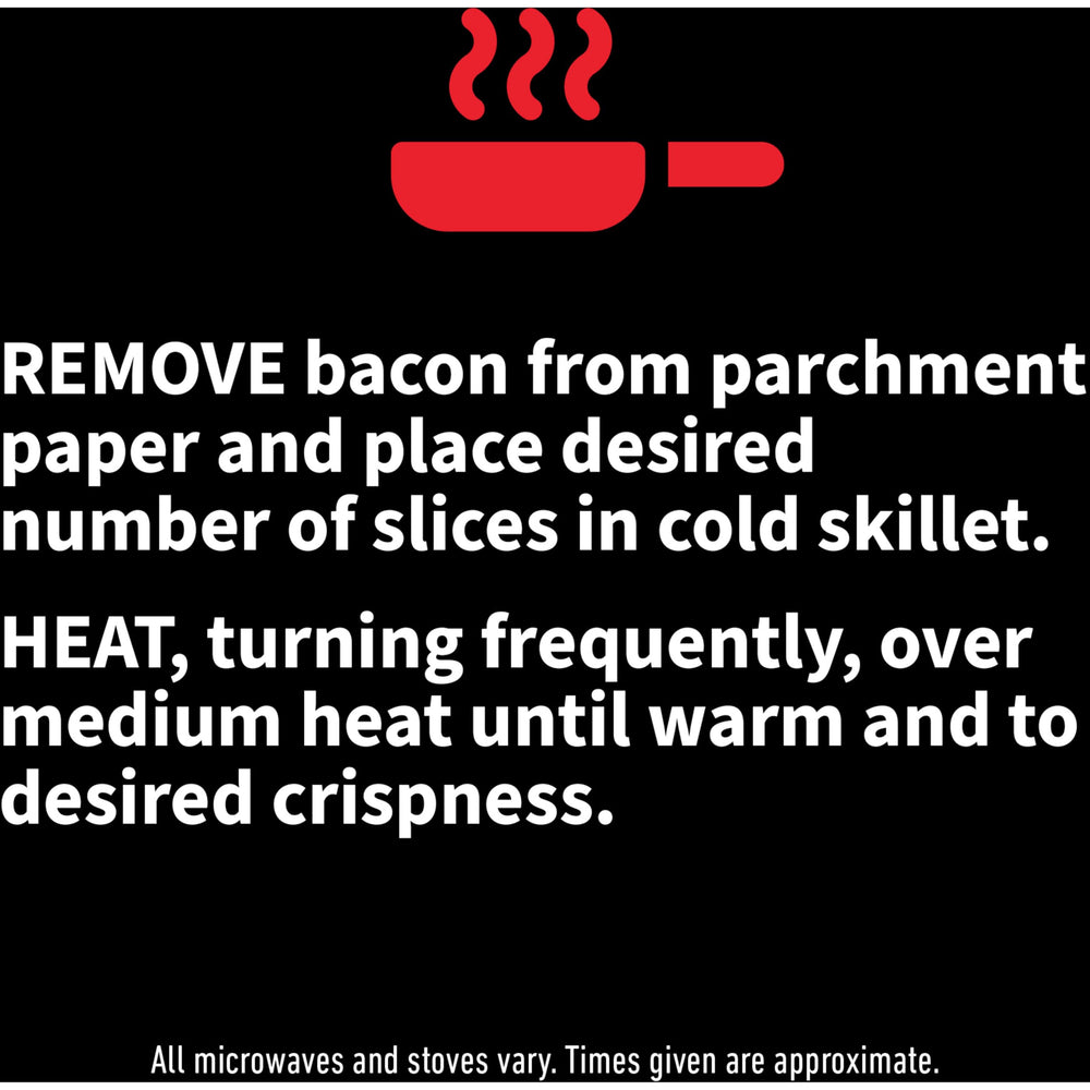 Black Label bacon stored in pantry-friendly packaging for easy cravings.