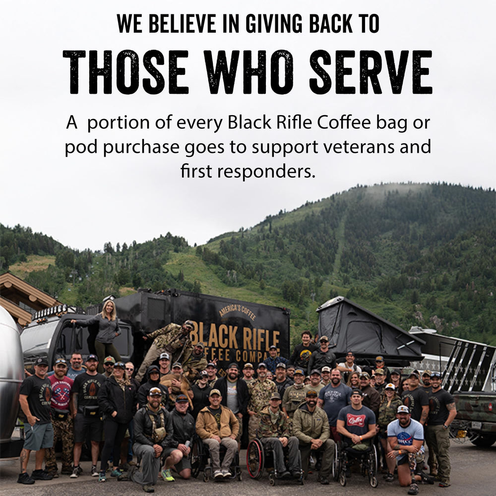 Front of BRCC packaging showcases American-made, veteran-founded branding