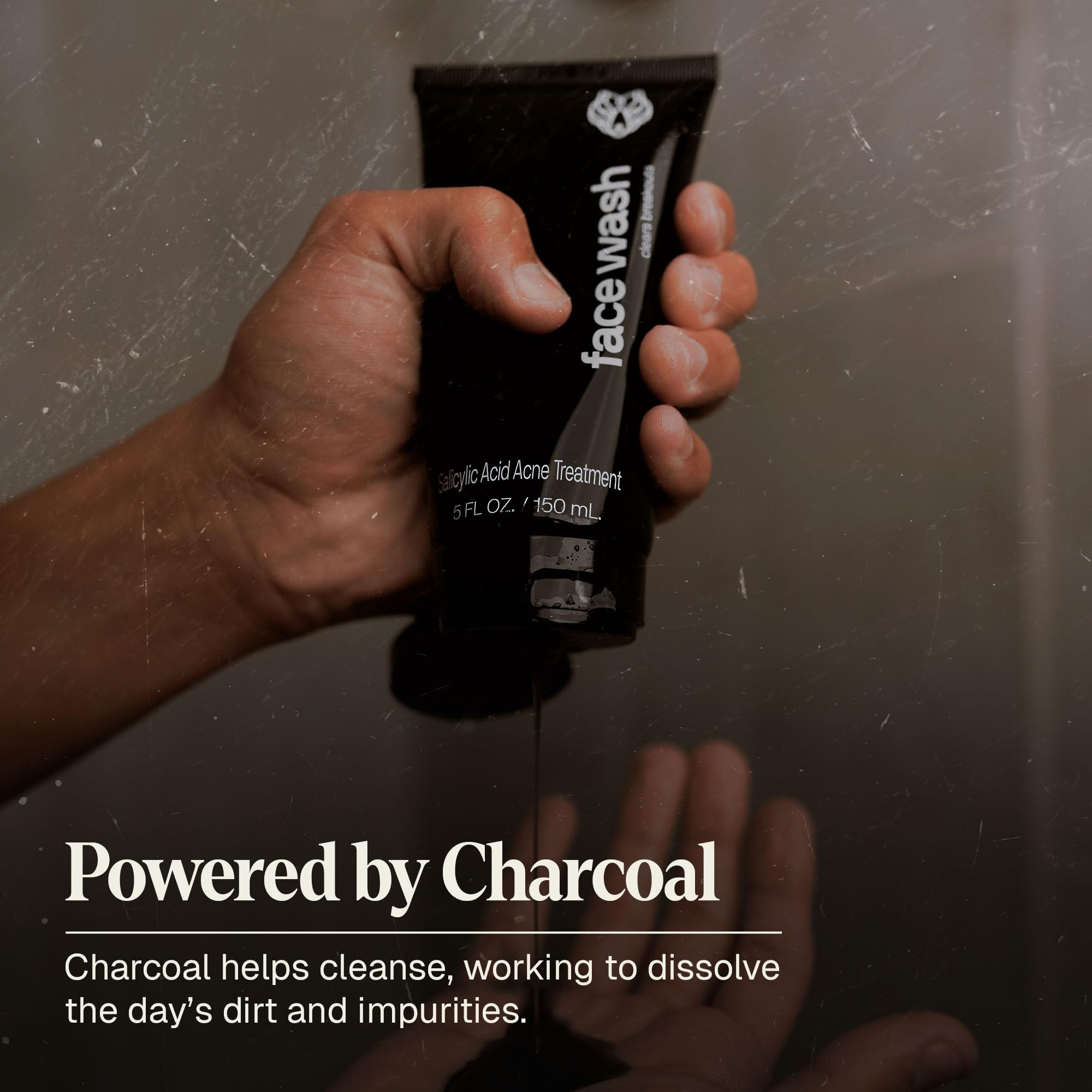 Black Wolf 5oz bottle detail highlighting value and daily use.