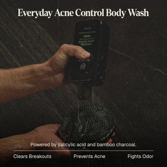Black Wolf label close-up highlighting charcoal-based formula for thorough cleansing