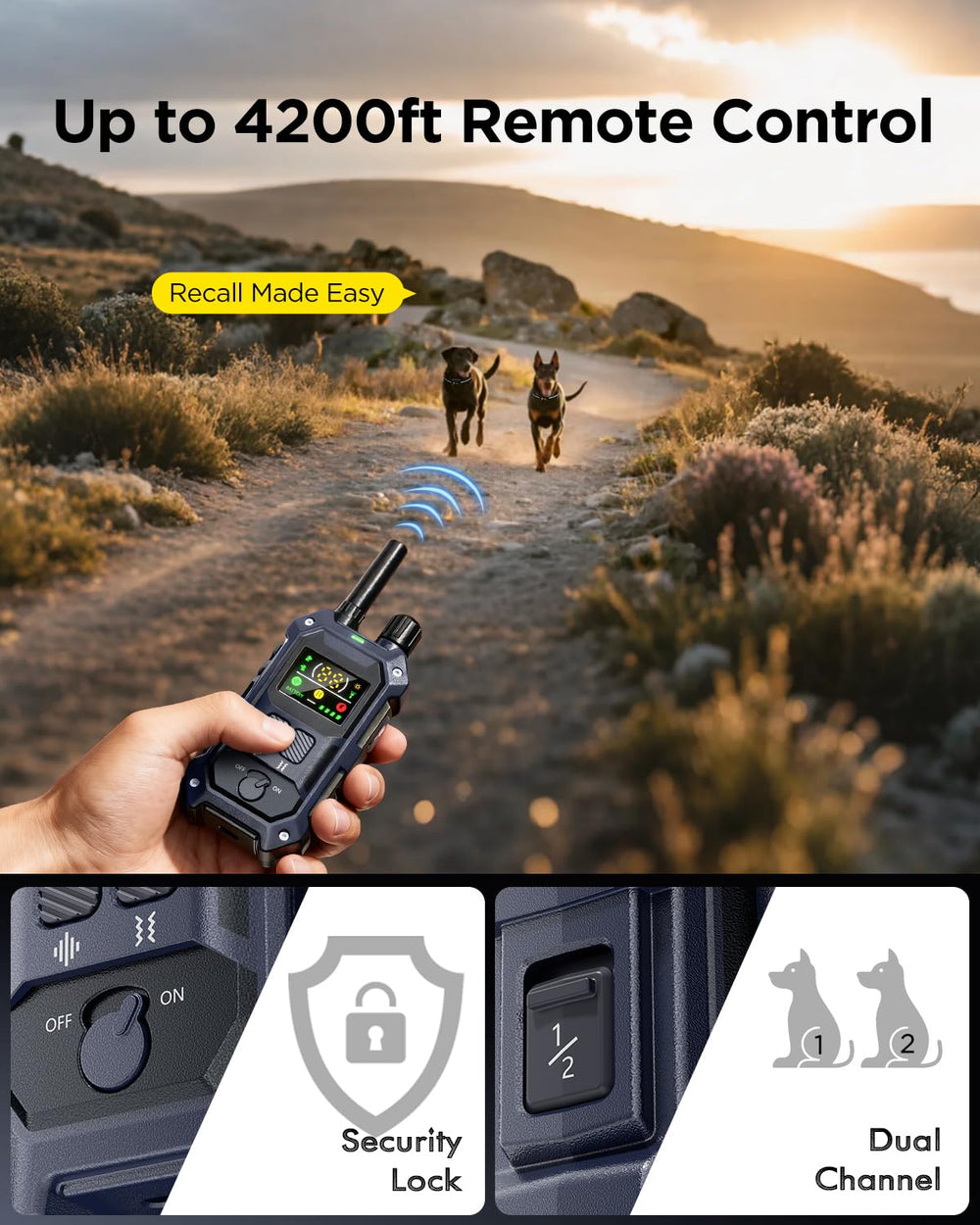 Blackdog 90-day battery life with USB-C fast charging.