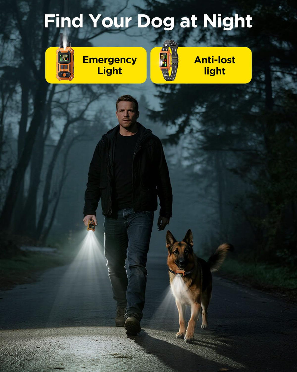 Blackdog remote works up to 4,200 feet for training across open spaces.