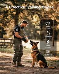 Blackdog remote with LCD display for precise mode control during training