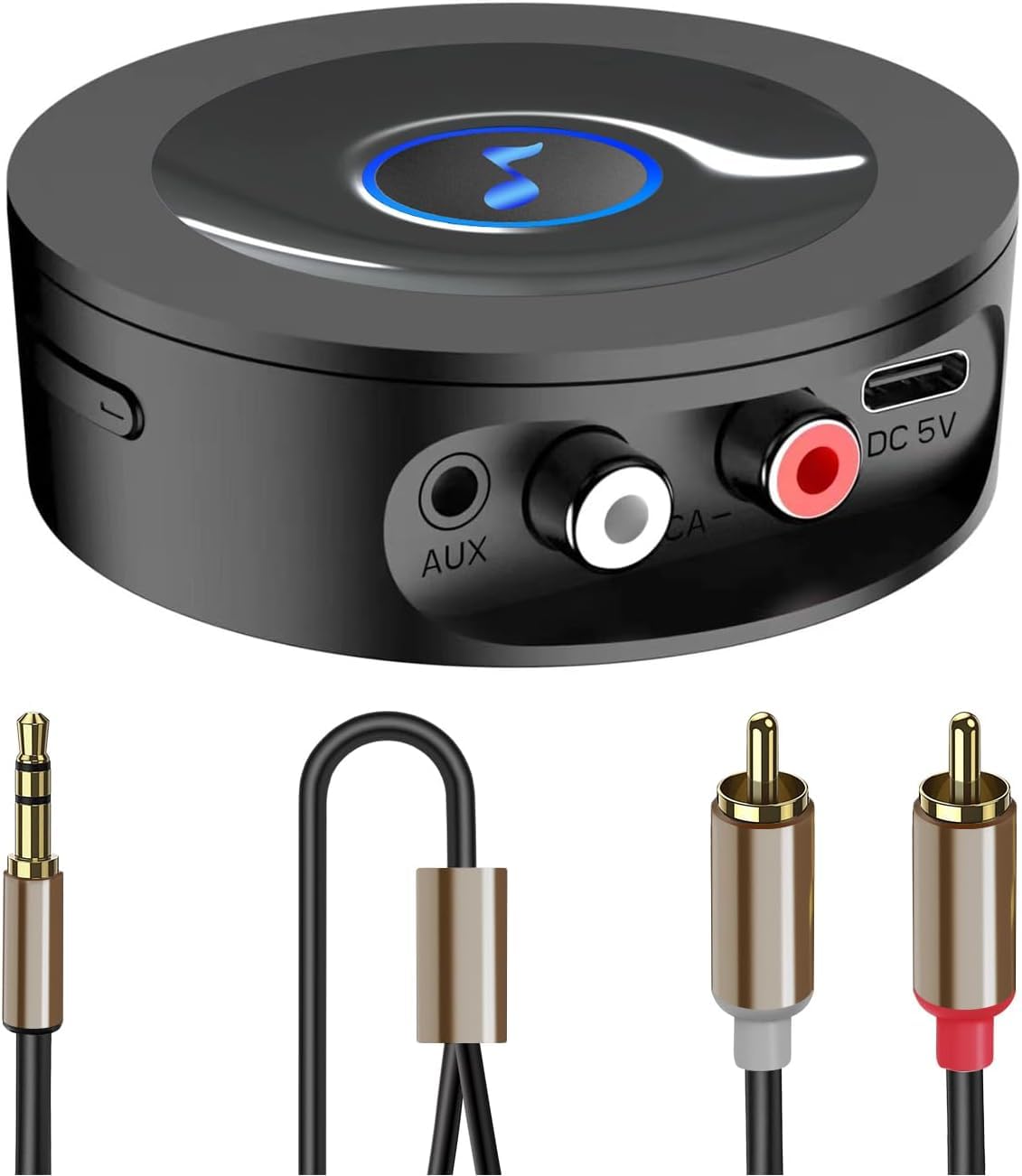BLACKHORSE Bluetooth 5.2 receiver front view showing seamless home stereo integration