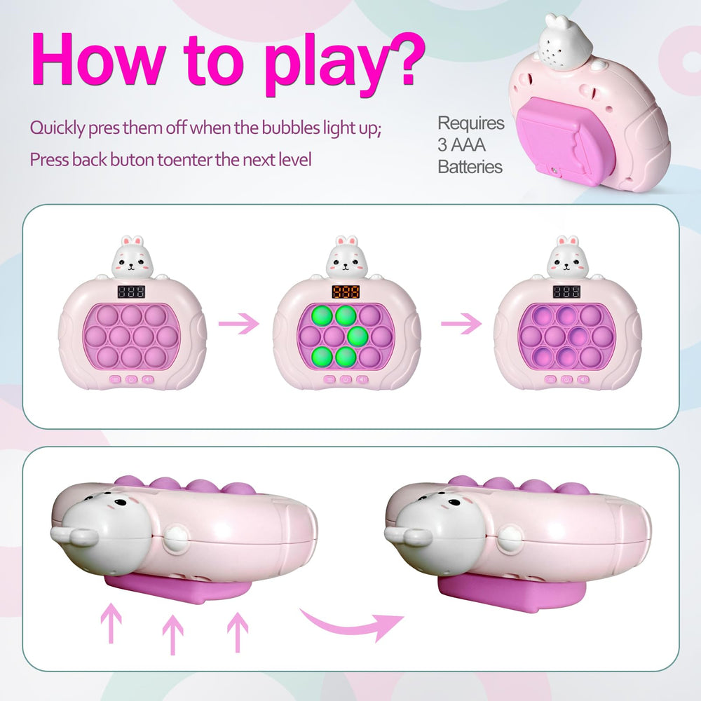 Blackma Bubble-push action shows satisfying tactile clicks for focus.