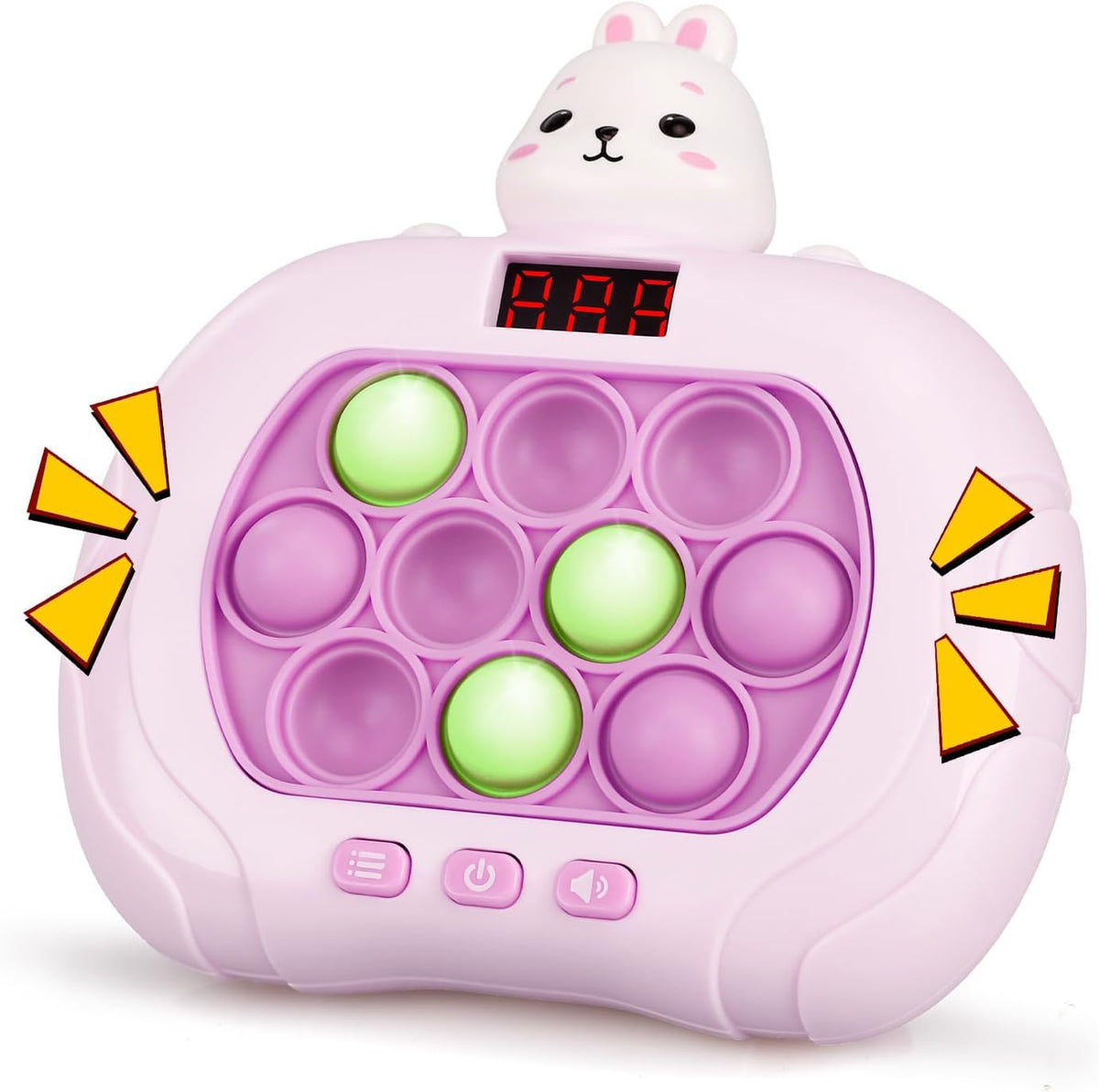 Blackma Fast Push Pop Game with rabbit top view offering portable, on-the-go engagement.
